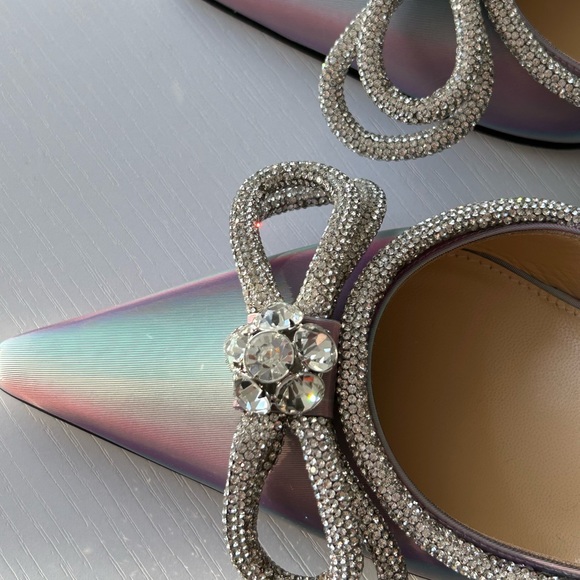 NEW Mach & Mach Crystal Bow Slip On Mule Size 39 - Picture 5 of 6